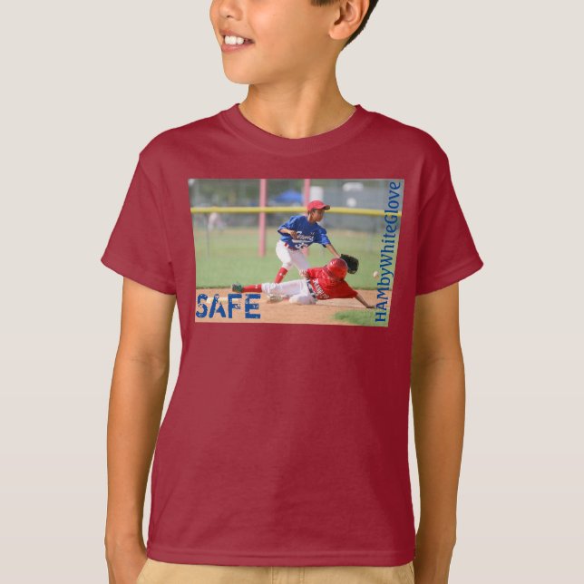 HAMbWG - Camiseta T Raglan de Capa Curta para Cria (Frente)