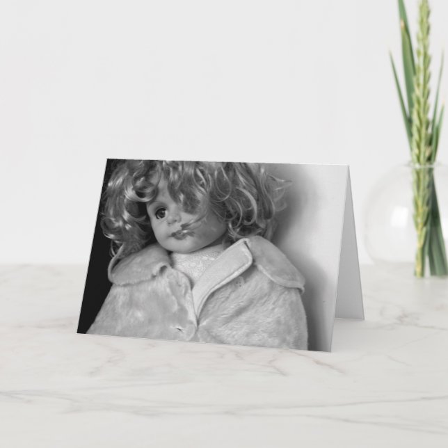 HAMbWG - Cartão de Saudação - Boneca Girly (Frente)