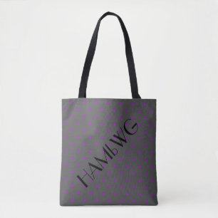 HAMbWG - Saco de Tote - Cinzas com qualquer Bolinh