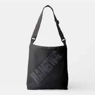 HAMbWG - Saco de Tote - Logotipo HAMbWG preto/carv