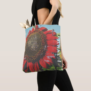 HAMbWG - Sacos de Tote - Girassol Vermelho