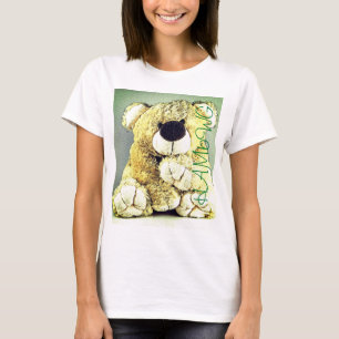 HAMbWG - t-shirt do pescoço do anel - urso de