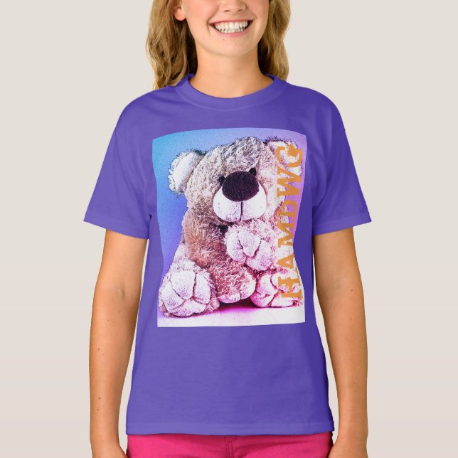 HAMbWG - T-shirt infantil - Urso de Teddy (Frente)