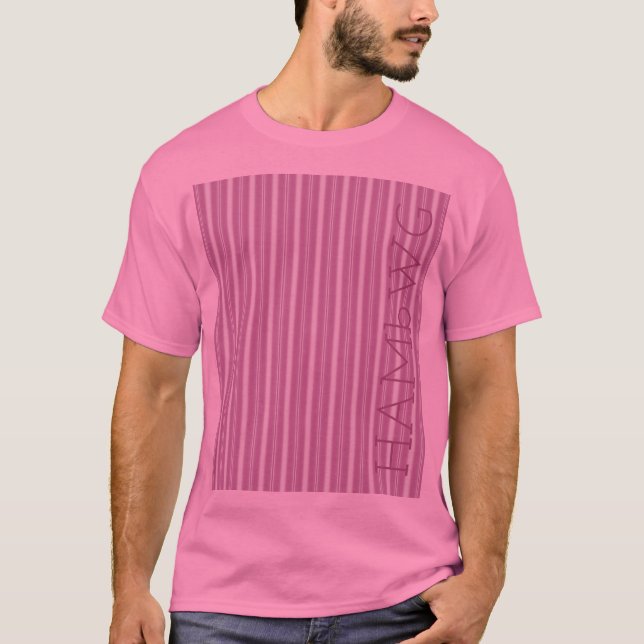 HAMbWG - T-Shirt - Stripe Rosa (Frente)