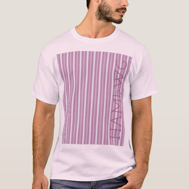 HAMbWG - T-Shirt - Stripe Rosa (Frente)