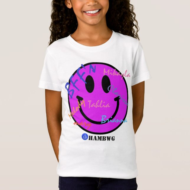 HAMbWG - T-Shirts - BFF Emoji Amarelo (Frente)