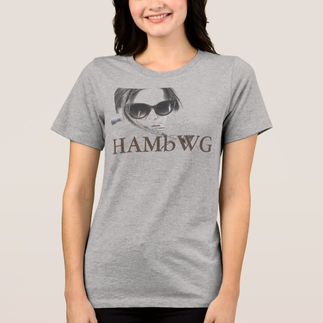 HAMbWG - T-Shirts - HAMbWG B W Face w Logo 4 (Frente)