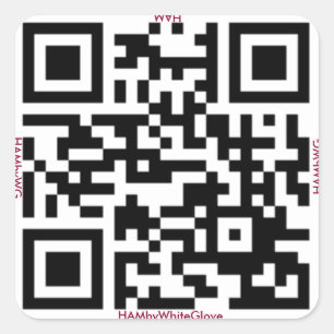 HAMbyWG - Autocolantes - Código QR com Nomes B/W