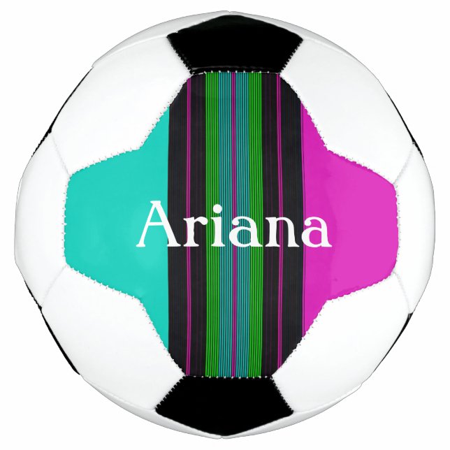 HAMbyWG - Bola de Futebol - Aqua/Magenta (Frente)
