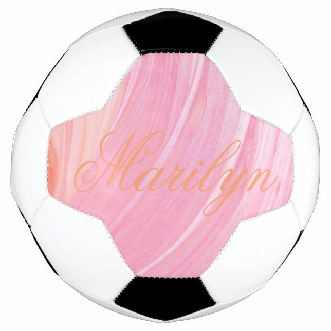 HAMbyWG - Bola de Futebol - Pêssego Rosa (Frente)