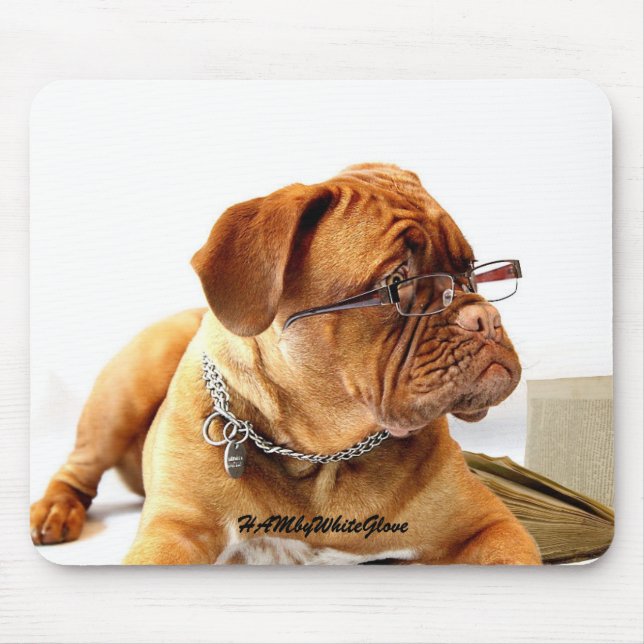 HAMbyWG - Bulldog w Glass Mousepad (Frente)