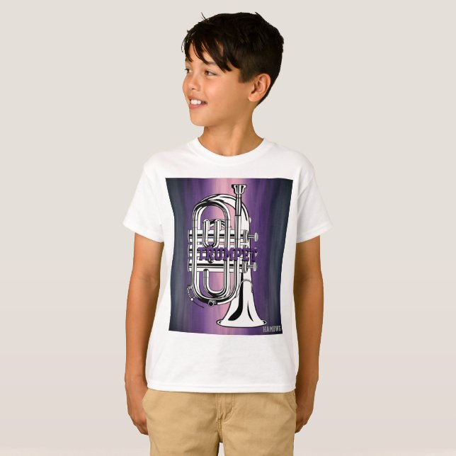 HAMbyWG - Camisa T - Roxo - Trompete (Frente Completa)