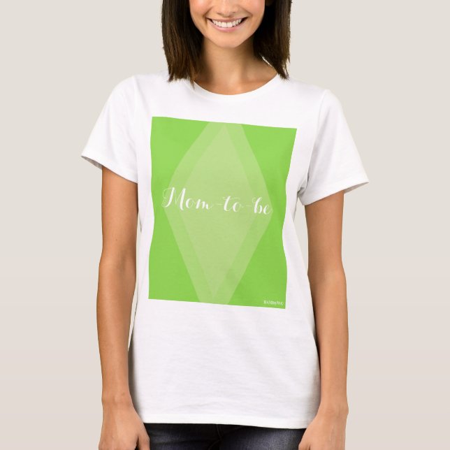 HAMbyWG - Camiseta feminina - Mãe a ser - Limão (Frente)