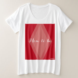 HAMbyWG - Camiseta feminina - Mãe a ser - Morango