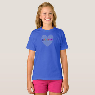HAMbyWG - Camisetas - Coração com Logotipo - Azul