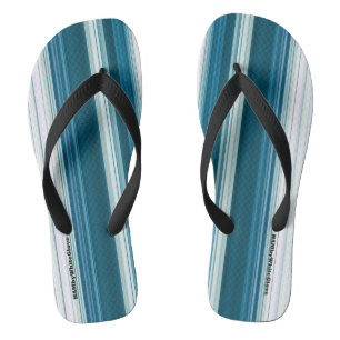 HAMbyWG - Chinelos Teal & Branco