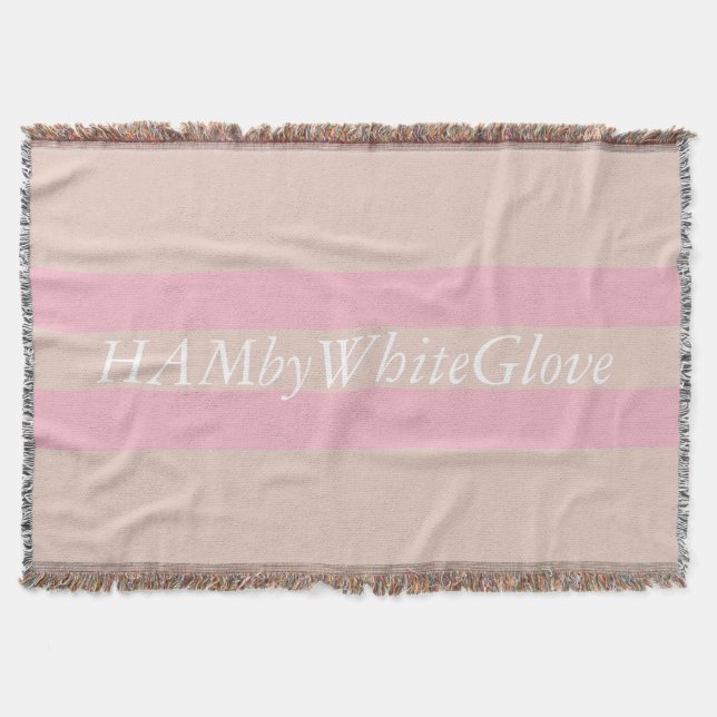 HAMbyWG - Cobertor - Rosa Tons Diferentes com Logo (Frente)