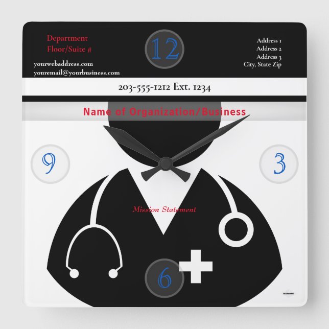 HAMbyWG do Relógio do Tema Médico (Frente)