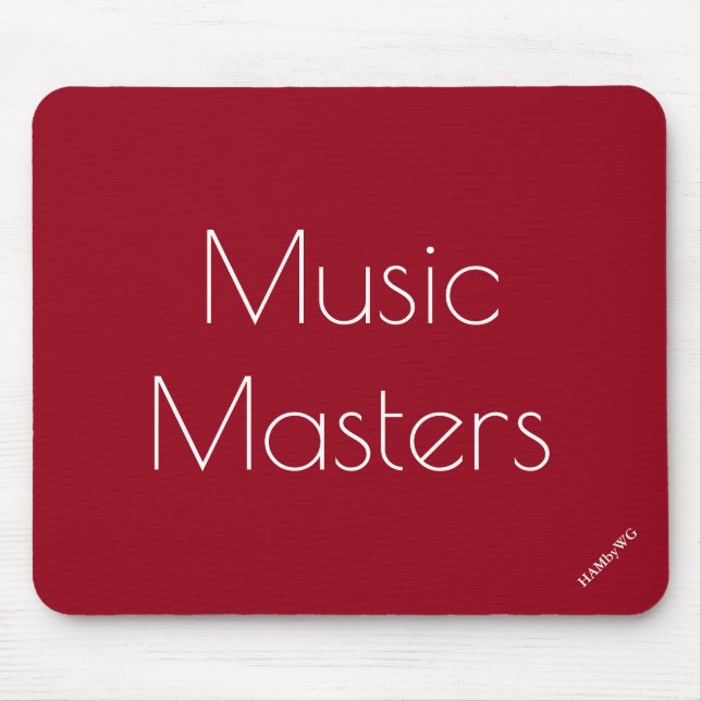 HAMbyWG - Mouse Pad - Mestrados de música (Frente)