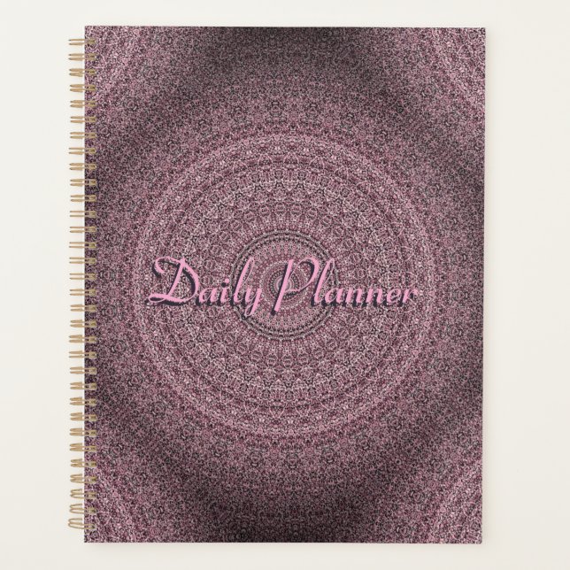 HAMbyWG - Planejador Diário - Mandala Rosa (Frente)