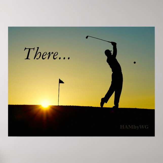 HAMbyWG - Poster - Golfer no Sunset (Frente)