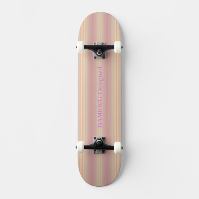 HAMbyWG - Skateboard - Pêssego Violeta Rosa Suave (Frente)