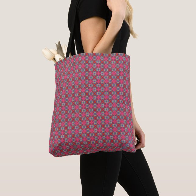 HAMbyWG - Tote Bag - Pat Pnk/R/Bl 010417919 (Close Up)