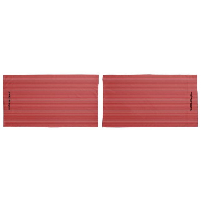 HAMbyWhiteGlove - Fronhas - Vermelho Mistura Fino (Frente - conjunto)