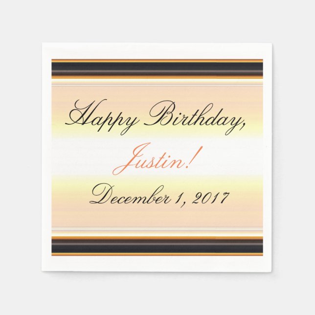 HAMbyWhiteGlove - Papel de guardanapo - Personaliz (Frente)