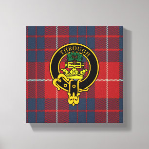 Hamilton Scottish Crest e Tartan Canvas