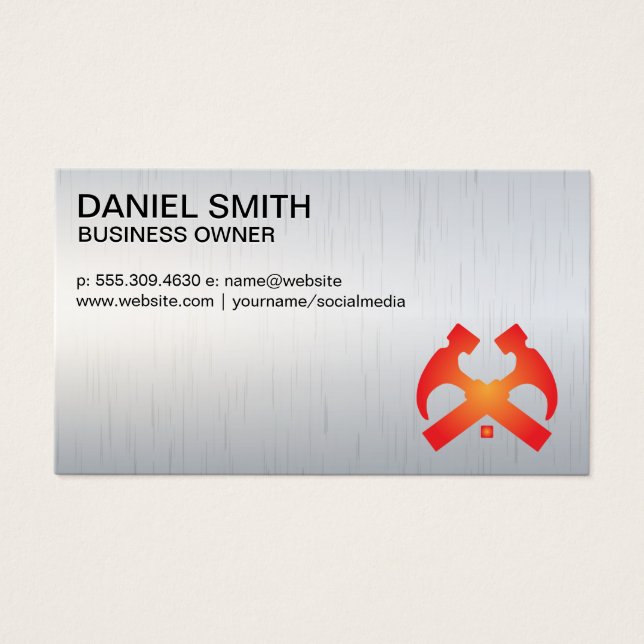 Hammers e Home | Fundo Metálico (Frente)