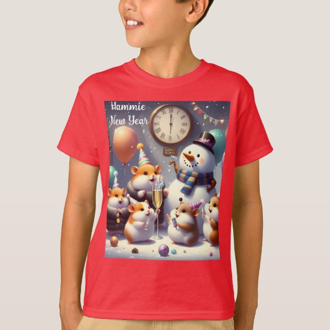 Hammie New Year T-Shirt (Frente)