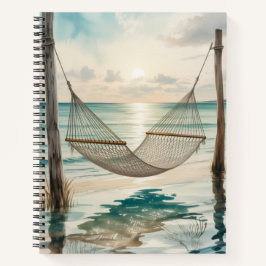 HAMMOCK SOLITÁRIO DE Aquarela NA PRAIA