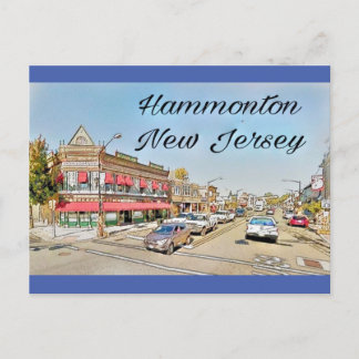 Hammonton New Jersey vintage parece cartão postal