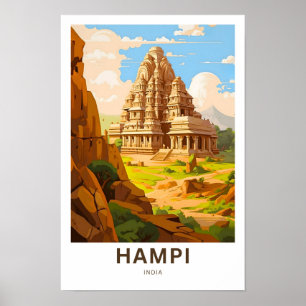 Hampi India Viagem Impressão