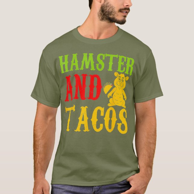 Hamster E Tacos Pet Lovers Camiseta engraçada (Frente)