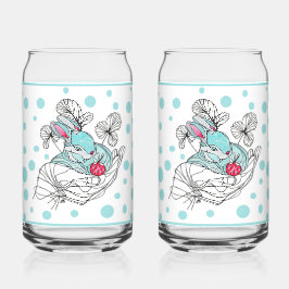 Hand Bunny Soda Glass