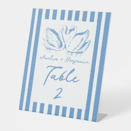 hand drawn Couple Swan Whimsical Wedding