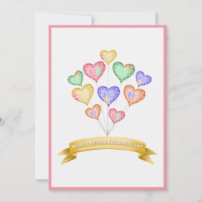 Hand Drawn Watercolor World Autism Awareness Day (Frente)