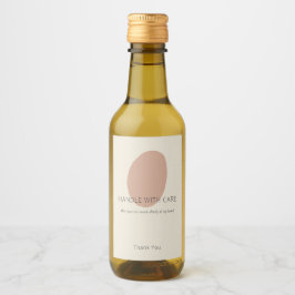 Handle With Care Terracotta Artisan Custom Label 