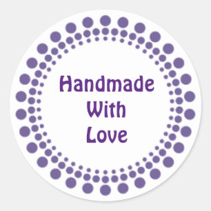 Handmade com etiquetas do amor