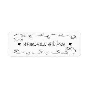 Handmade com o Tag do presente da etiqueta dos