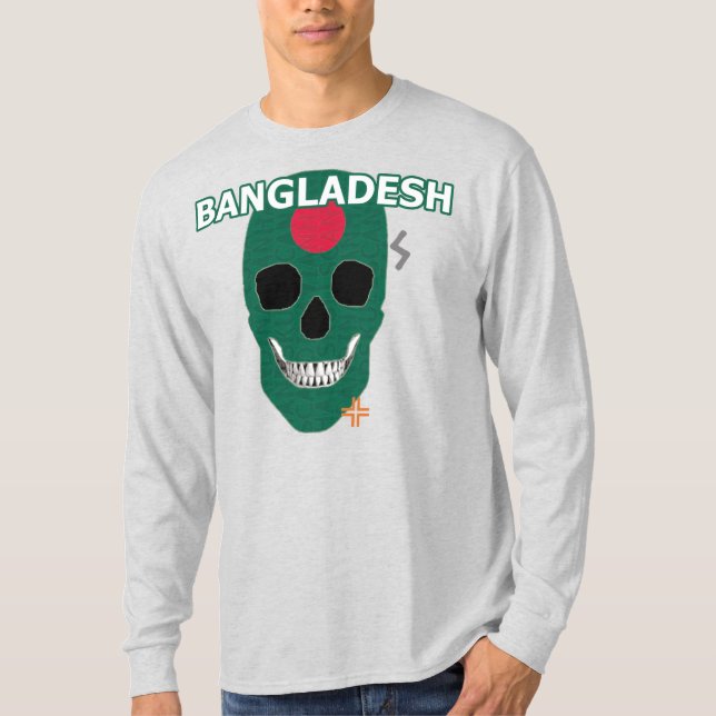 HANDSKULL Bangladesh - Camisa B2 de manga comprida (Frente)