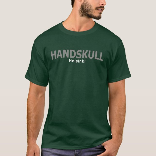 HANDSKULL Finlândia - T-Shirt Basic Dark (Frente)