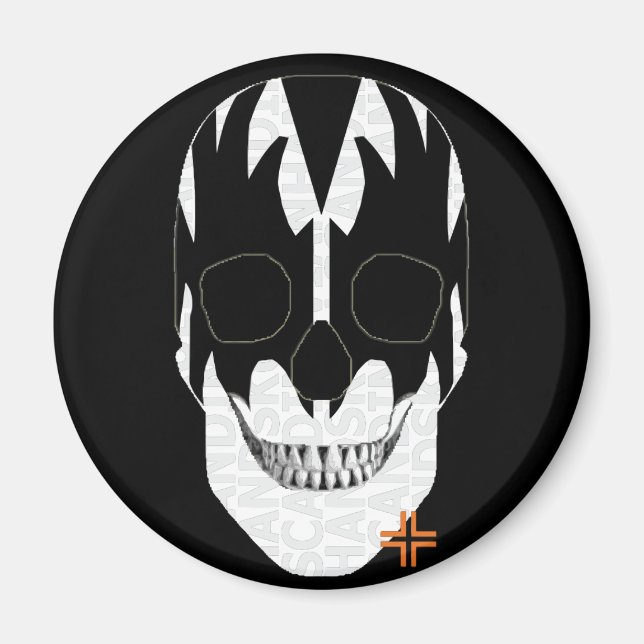 HANDSKULL Íman redondo Vampiro B2 (Frente)