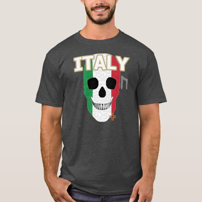 HANDSKULL Itália camiseta básica B2 (Frente)