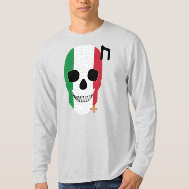 HANDSKULL Itália T-Shirt B2 de longa distância (Frente)