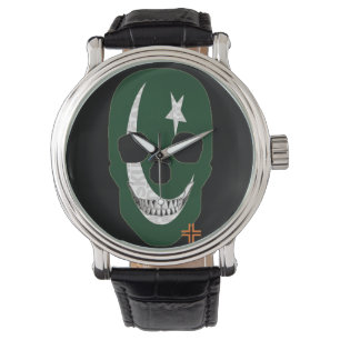 HANDSKULL Paquistão, relógio de couro B2