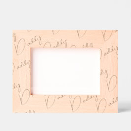 Handwritten-Style Custom Daddy Wood Frame, 7x5, 