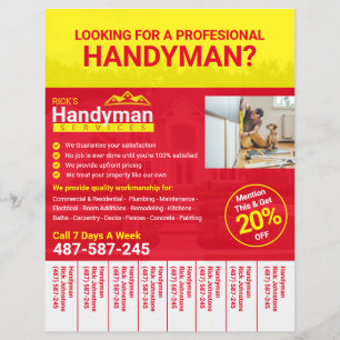 Handyman Business Flyer - Empresa doméstica